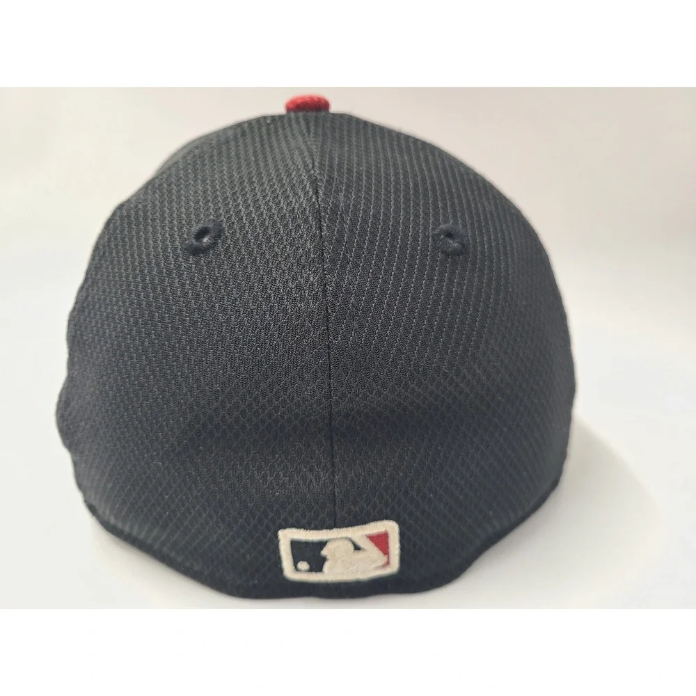 Arizona Diamondbacks New Era 59Fifty Fitted 7 Hat Cap Polyester‎ MLB Black Red